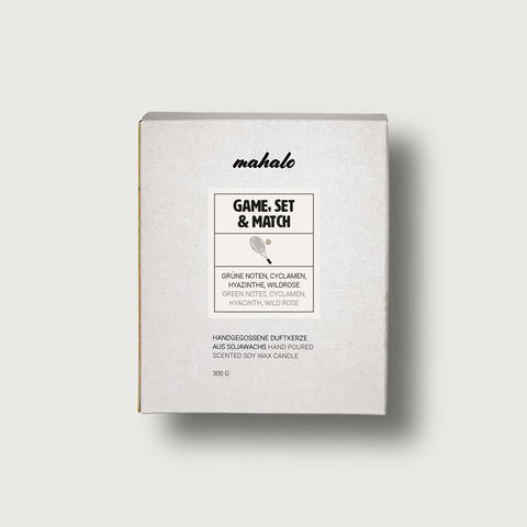 GAME, SET & MATCH DUFTKERZE